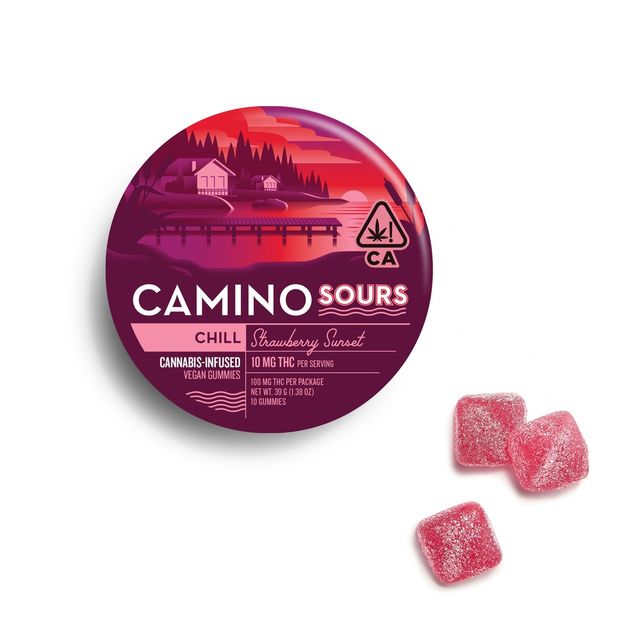 Strawberry Sunset Sour Gummies Camino
